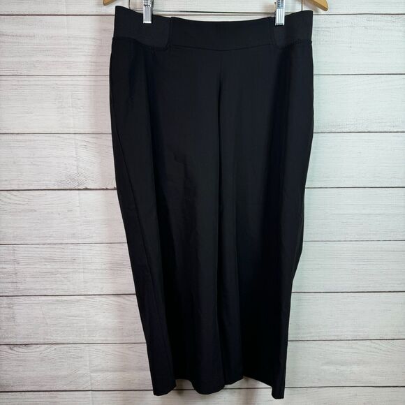 ASOS Maternity Black Wide Leg Cropped Trouser Pants Women's Sz 6 NWT - Picture 1 of 5